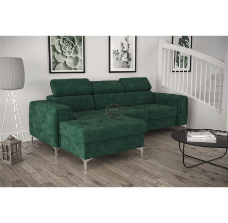 Rohová sedacia súprava ORION MINI s funkciou spania 255x165 cm - zelená, ľavá Rohová sedacia súprava ORION MINI s funkciou spania 255x165 cm - zelená, ľavá
