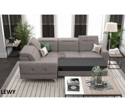 Rohová sedacia súprava MALIBU 250X180 cm - voliteľný odtieň, ľavá