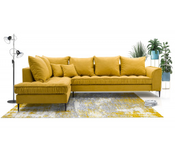 Rohová sedacia súprava L Lidie - žltá