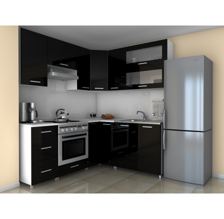 Kuchynská linka Grepolis MDR čierny lesk