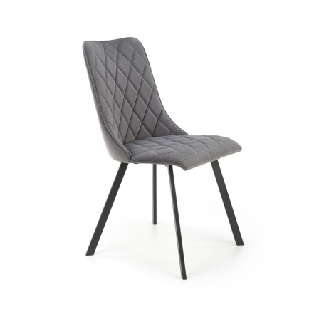 Jedálenská stolička K450, sivý zamat