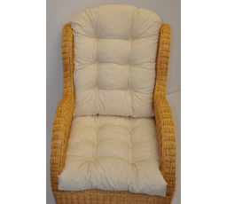 Vankúš pre ratanové kreslo - svetlo béžová látka