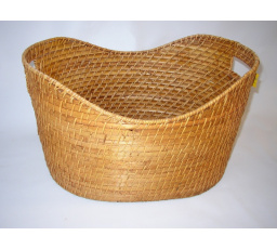Ratanový oválny kôš L