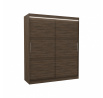 Posuvná skriňa s LED osvetlením LINCOLN 180 Choco+Choco