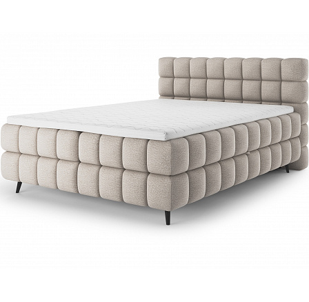 Čalúnená posteľ - boxspring SABENO 140x200, Royal 18