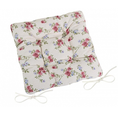 Sedák prešívaný 40x40 cm popínavá ružička