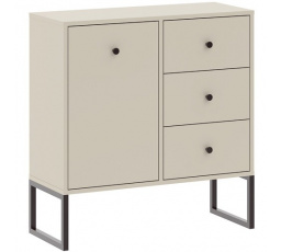 Komoda LINEA 1D3S, Kašmír/Čierna