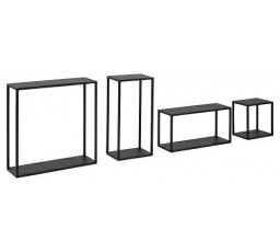 Sada závesných políc Geelong čierna