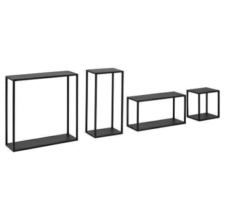 Sada závesných políc Geelong čierna