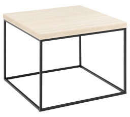 Stolík Barossa 60x60cm béžový travertín