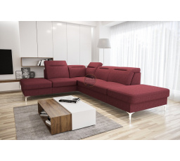 Rohová sedacia súprava OSLO 295x220červená, ľavá