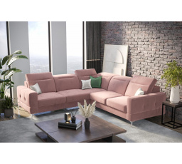 Rohová sedacia súprava MALIBU MAX 250x250 - pravá, ružová