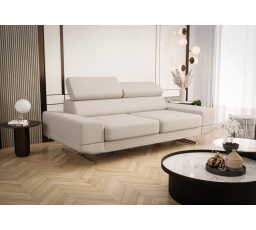 Sofa MILANO II 200 cm prírodná koža - Béžová koža
