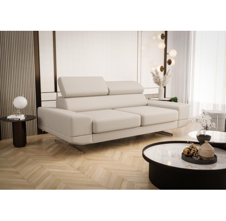 Sofa MILANO II 200 cm prírodná koža - Béžová koža
