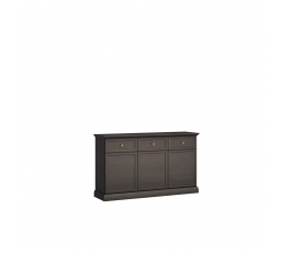 Komoda LUCCA K3D3S, Čierna