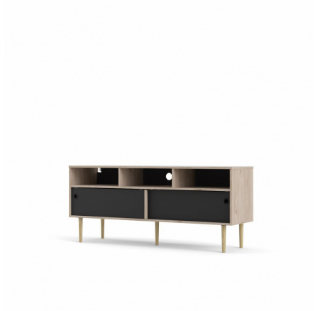 TV komoda RUBY, Hickory/Čierna