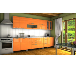 Kuchynská linka Granada MDR 300 oranžový lesk