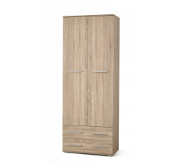 Šatníková skriňa LIMA REG2, dub sonoma