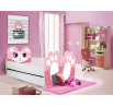 Posteľ s matracom a zásuvkou BEAR PINK 140x70 Ružová