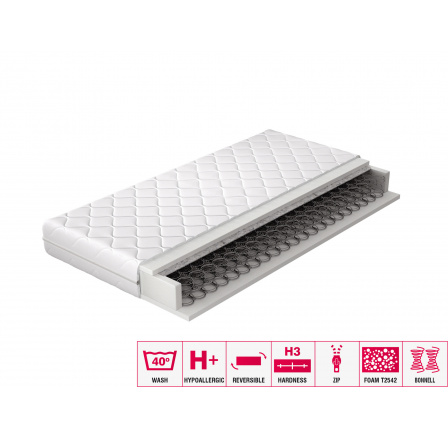 Pružinový matrac Orsola 120x200 Hypoalergénny poťah Microfibre