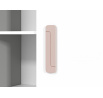 Regál IQ 0301, Šedá Platina/Biela/Púdrová