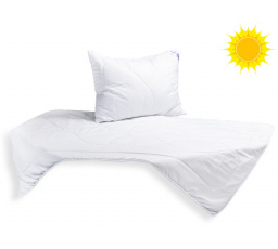 Letný SET Luxus Plus, prikrývka 140x200cm 450g + vankúš 70x90cm 900g UNICO zips