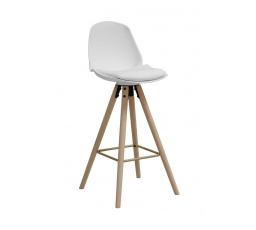 Barová stolička Oslo biela drevo