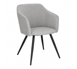Stolička Molto Black sivá