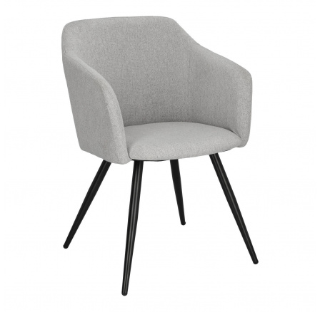 Stolička Molto Black sivá