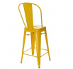 Hoker Paris Back 66cm žltý inšpirovaný Tolix