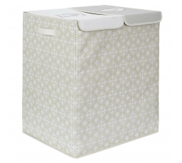 Dvojitý kôš na bielizeň 50x41x57 sivý látka