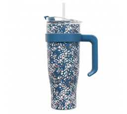 Termohrnček Miami Floral modrý
