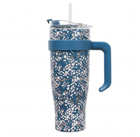 Termohrnček Miami Floral modrý Termohrnček Miami Floral modrý