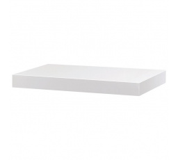 Nástenná polica 40 cm, MDF, matná biela, balená v ochrannej fólii