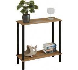 Konzola Claro 80x30 cm - rôzne farby na výber - Dub Lancelot, Čierny Mat