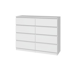 Komoda MALVÍNA M8 120, Biela