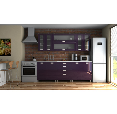 Kuchynská linka Eginger MDR 220 fialový lesk