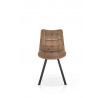 Jedálenská stolička K332 VELVET, Béžový Bluvel 28/Čierna