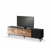 TV komoda RANDOM RTV-3 RTV 200, dub wotan/čierna