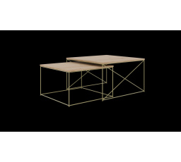 Stolík konferenčný 2v1 Licco Zlatý+Artisan