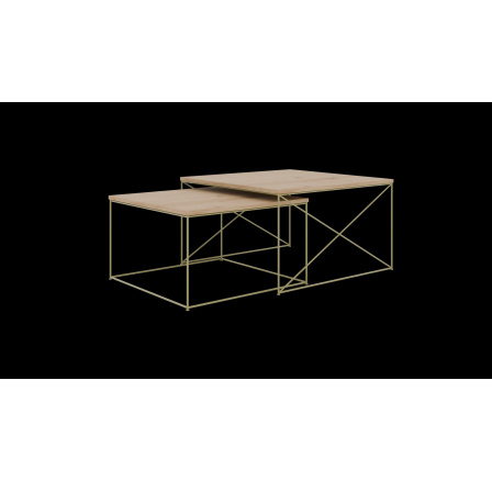 Stolík konferenčný 2v1 Licco Zlatý+Artisan