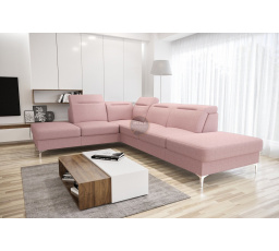 Rohová sedacia súprava OSLO 295x220 - ľavá, ružová