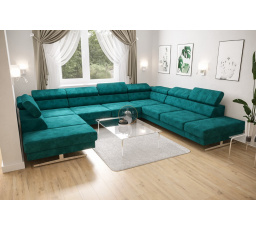 Rohová sedacia súprava EMPORIO MAX I 300X350X220 - voliteľný odtieň, pravá