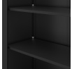 Kovová skriňa s policami ALEX, 450 x 1850 x 400 mm, Čierna