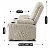 Rozkladacie Masážne Kreslo BOX Béžový Manšester