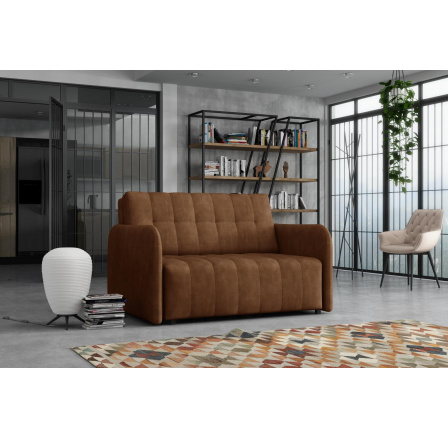 Vidiecke 8-hnedé rozkladacie kreslo Vivian Grand II