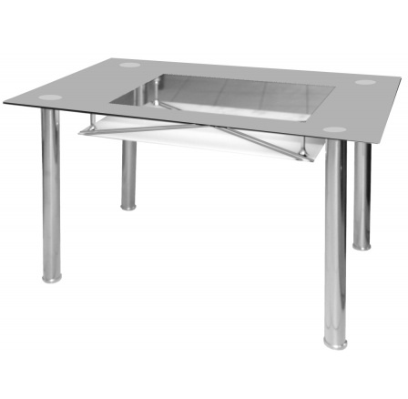 Jedálenský stôl B 175, sivý