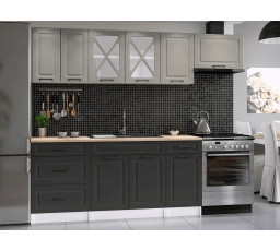 Kuchynská linka Magda 240/180 kameň/grafit MAT