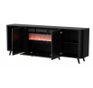 TV komoda VOLARE 200, čierny mat/ čierny san sebastian