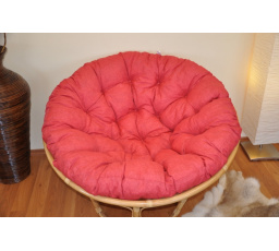 Vankúš deluxe pre kreslo papasan 110 cm - bordový
